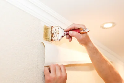 Pose de papier peint à Challet — revêtements muraux et toiles de verre